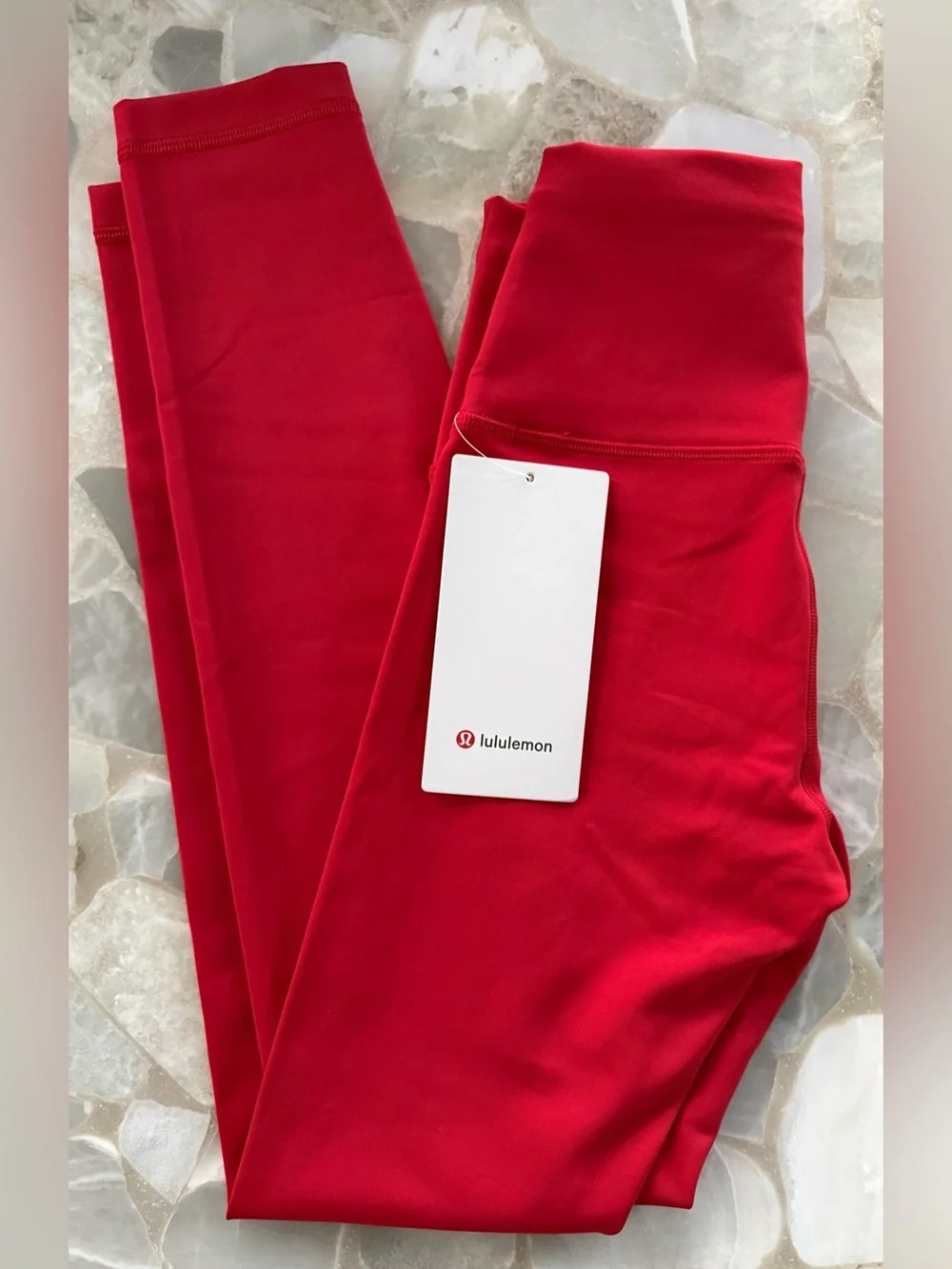 Lululemon Athletica NWT Oxford Red Wunder Train No Line HR Leggings 25”